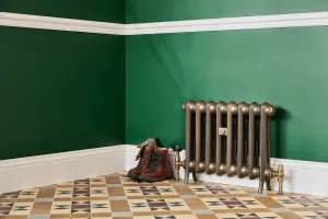 School style cast iron radiator custom made and finished in the UK