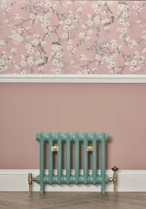 Princess style radiator custom made and painted pink