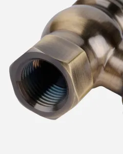 Product photograph of a Windsor Angled 1/2" Threaded TRV - Antique Brass by Castrads