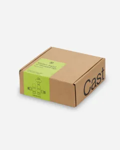 Product photograph of a Windsor Angled 1/2" Threaded TRV - Natural Brass by Castrads