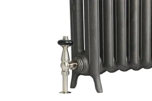 Emmeline II 670mm Castrads radiator in black iron finish