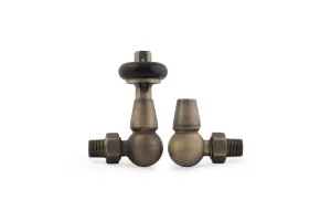 Windsor Corner TRV - Natural Brass - angled view