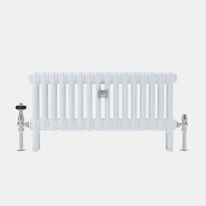 Florence 2 column 300mm curved steel column radiator