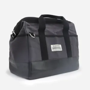Plumber's Bag - Holdall in black canvas with heavy duty pockets