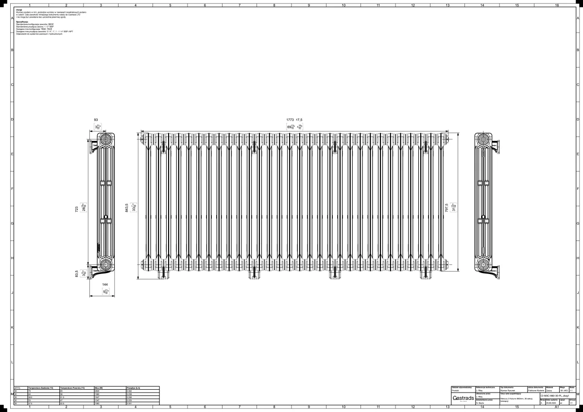 Mercury 3 Column 860mm