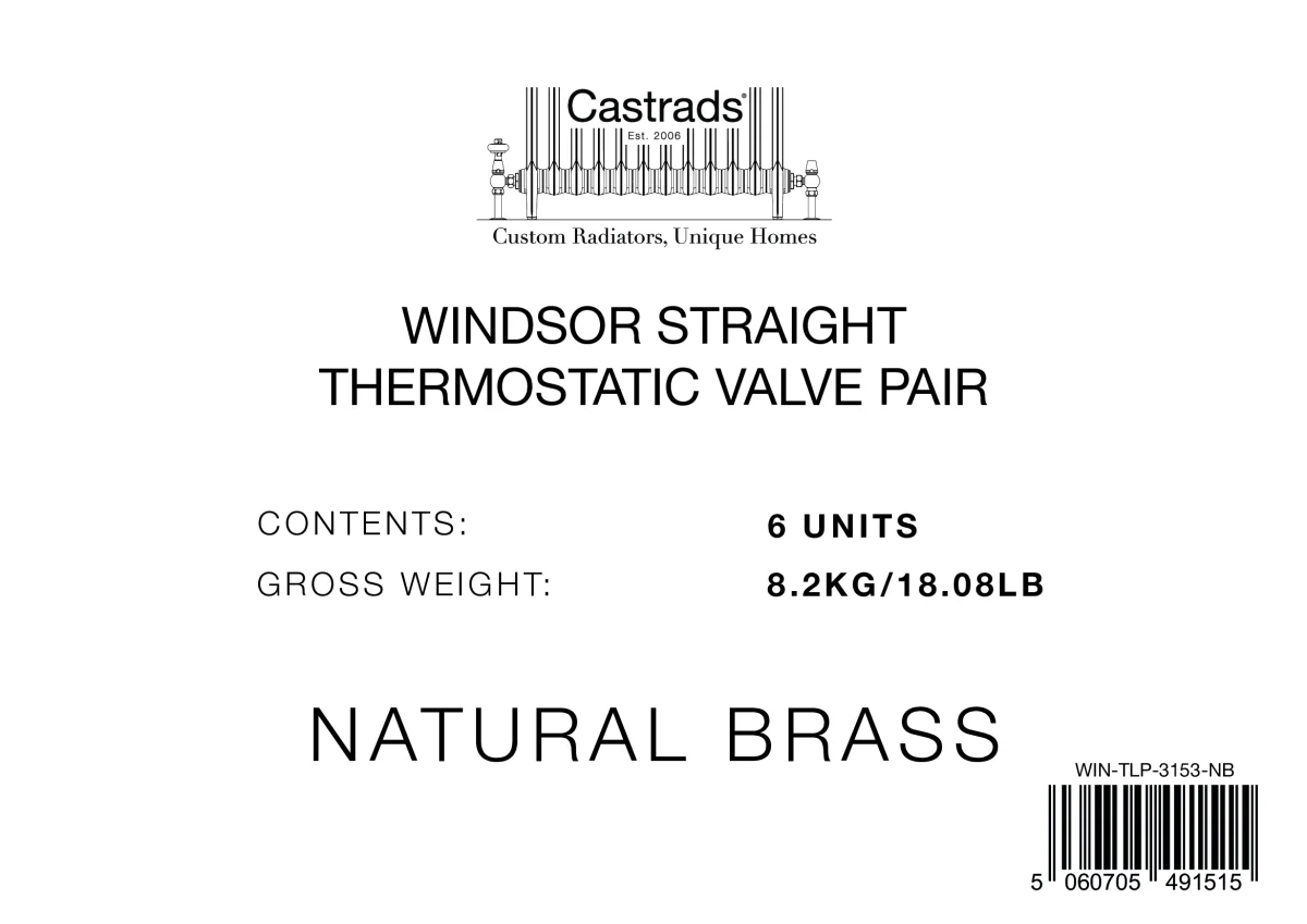 Packaging for Windsor radiator valve
