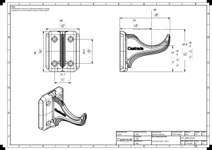 Technical drawing: Atlas wall bracket