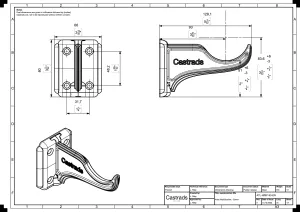 Technical drawing: Atlas wall bracket