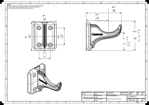 Technical drawing: Atlas wall bracket