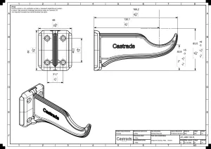 Technical drawing: Atlas wall bracket