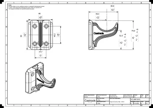 Technical drawing: Atlas wall bracket
