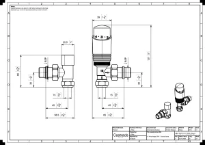 Technical drawing: Niva radiator valve