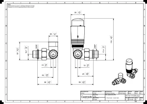 Technical drawing: Niva radiator valve