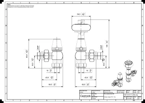 Technical drawing: Windsor radiator valve