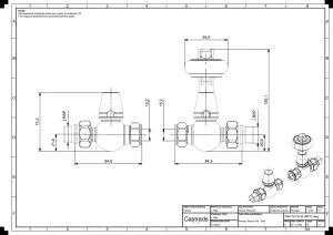 Technical drawing: Windsor radiator valve