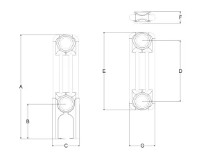 Technical drawing: Florence 3 Column 300mm steel column radiator